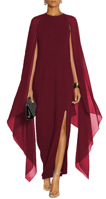 WOMEN DRESS ILEANA - BORDO