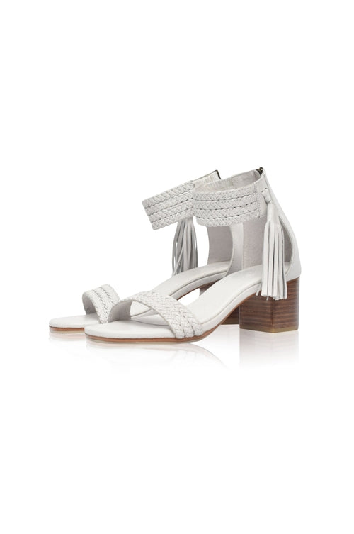 Cabana Tassel Heel Sandals