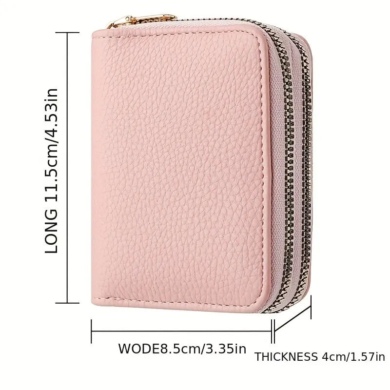 Women Zipper Short Style Purse Wallet