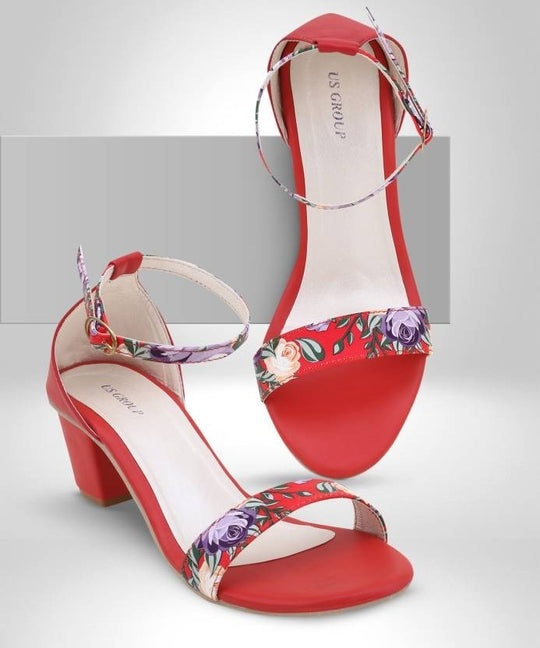 Women Red Heels Sandal