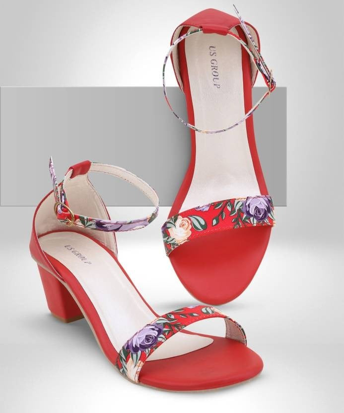 Women Red Heels Sandal